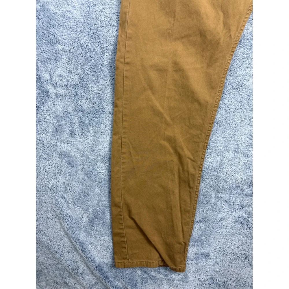 Levis 505 Regular Fit Pants Mens 38x32 Brown Straight Leg Twill Trousers 9388